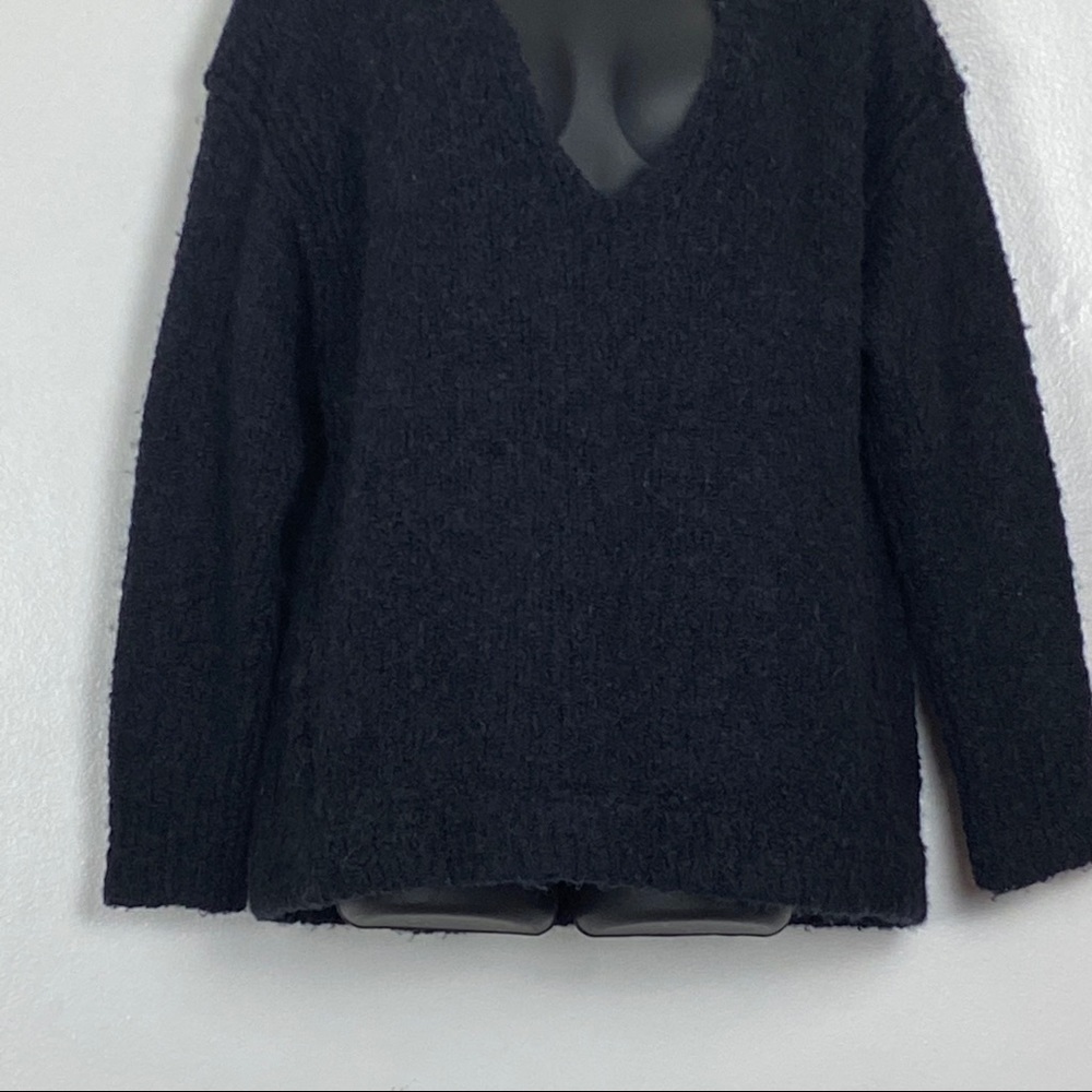 Free People Lofty V-Neck Alpaca Pullover Sweater - Picture 5 of 10